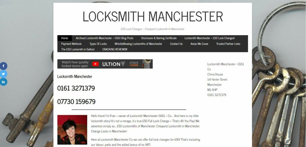 Locksmith Manchester 0161 – Co's Homepage