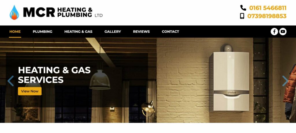 MCR Heating and Plumbing Ltd.'s Homepage