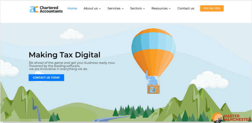 A&C Chartered Accountants Manchester homepage