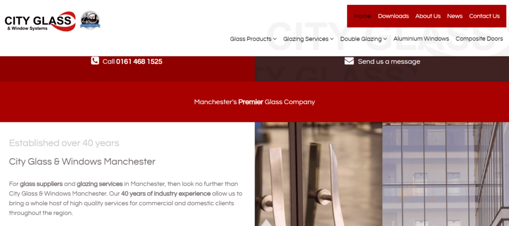City Glass & Windows Manchester Homepage