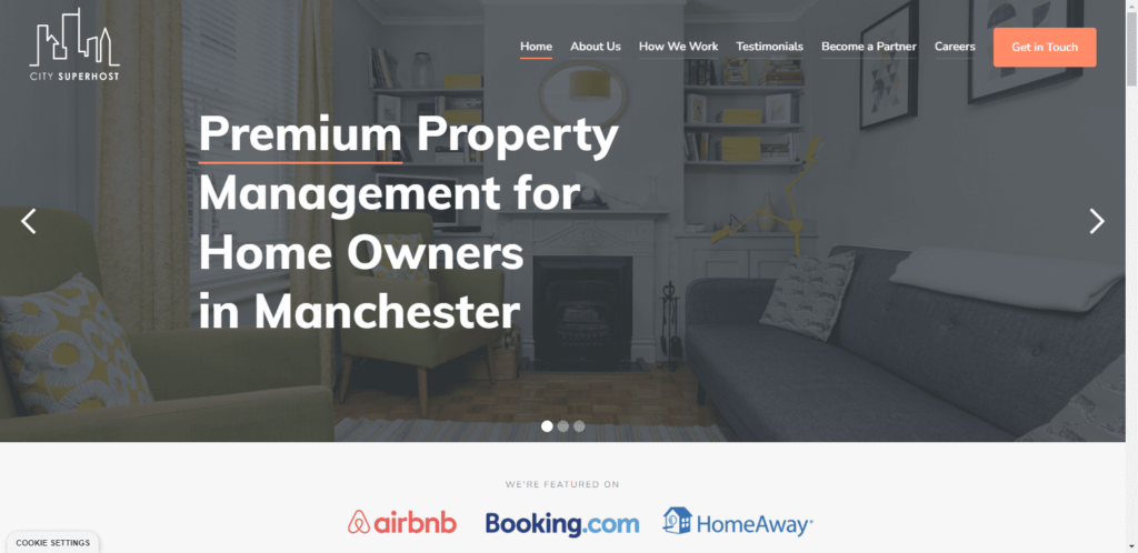 City Superhost Homepage