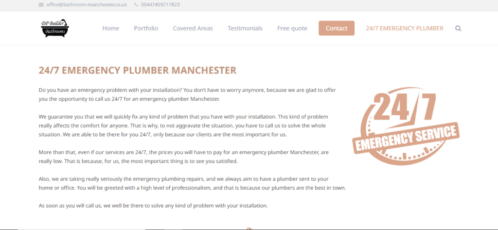 DP Builder Bathroom Homepage
