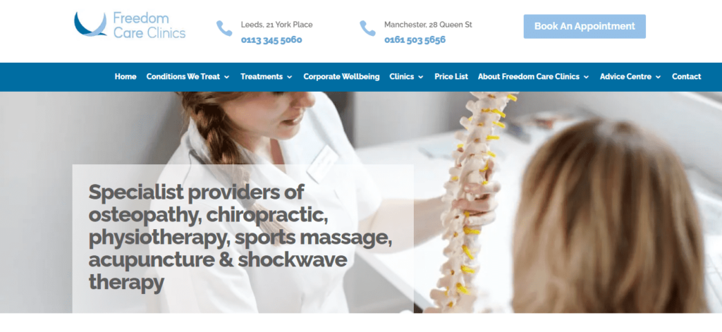 Freedom Care Clinics Homepage