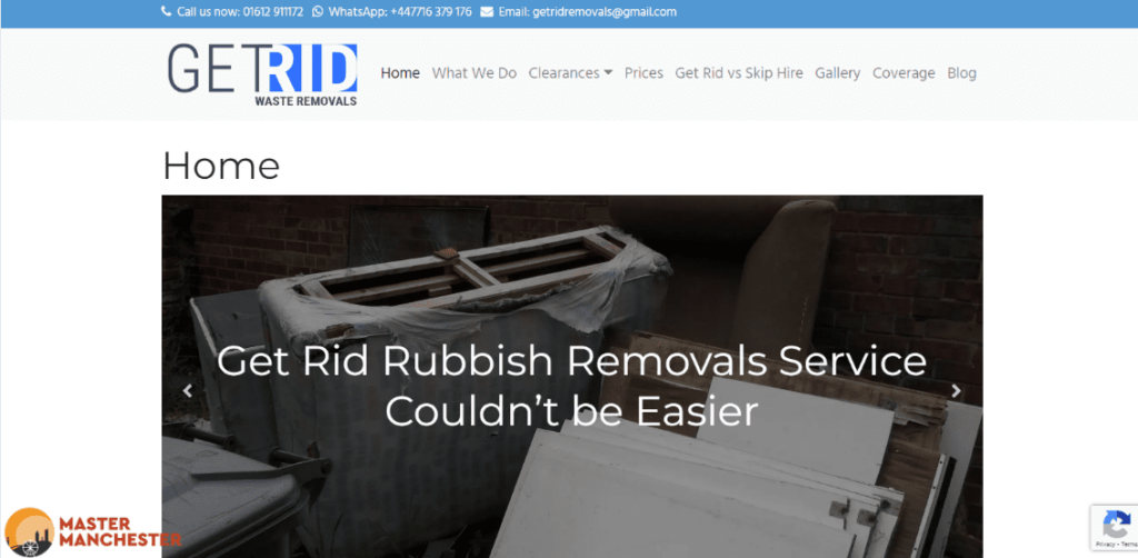 Get Rid Rubbish Removals Manchester Homepage