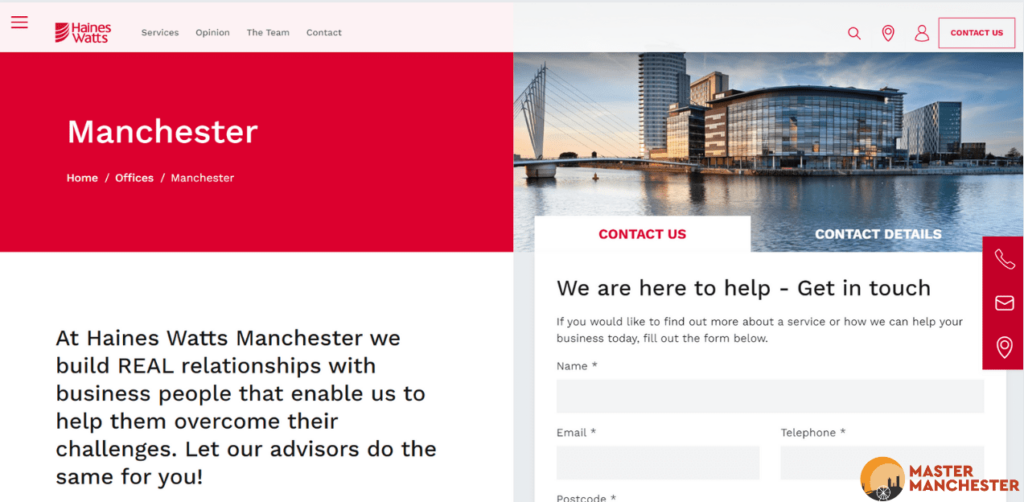 Haines Watts Manchester Homepage