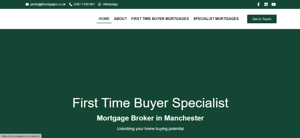 Jamie Thompson Mortgages Homepage