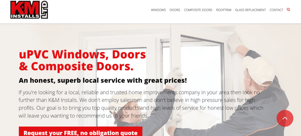 K & M Installs Ltd Homepage