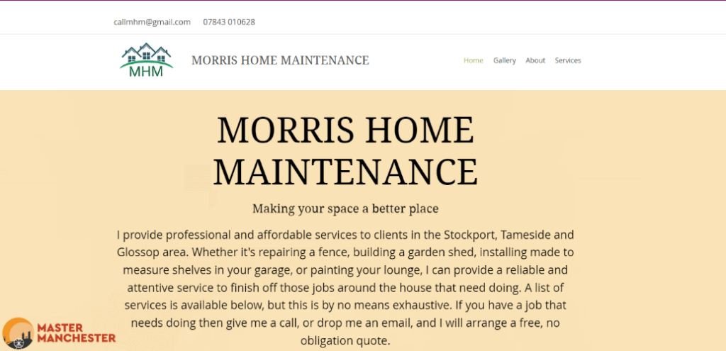 MHM - Morris Home Maintenance Homepage