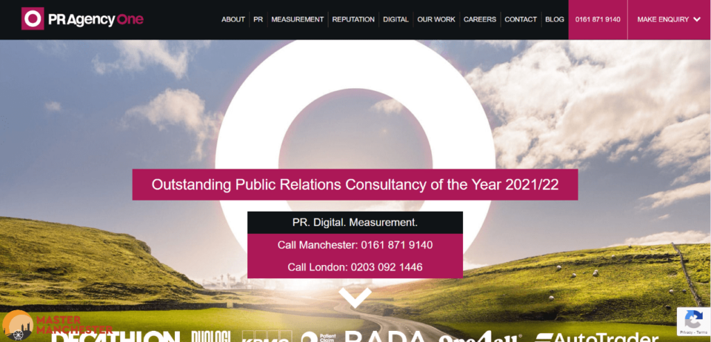 PR Agency One Homepage