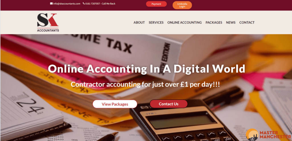 SK Accountants Homepage