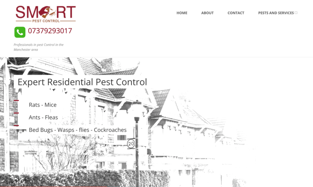 Smart Pest Control Homepage
