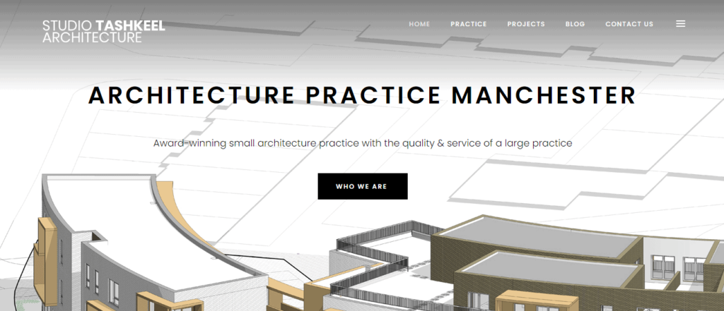 Studio Tashkeel Architecture Homepage