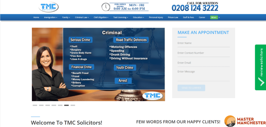 TMC Solicitors Homepage