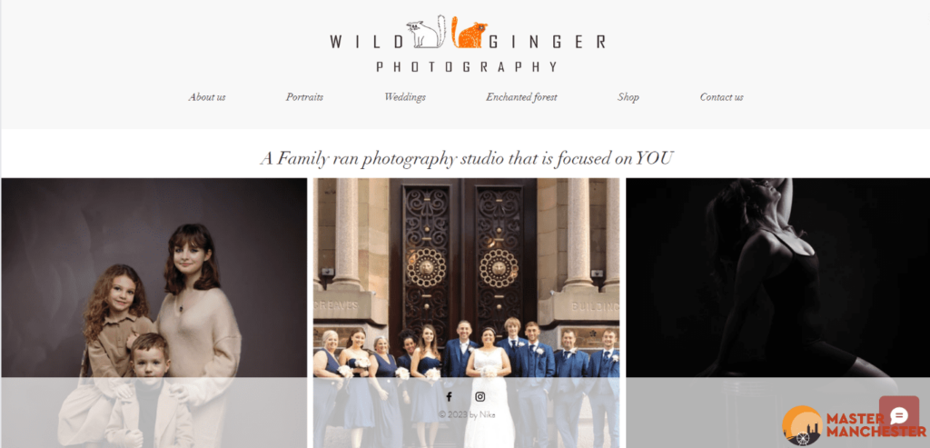 Wild Ginger Photography Homepage