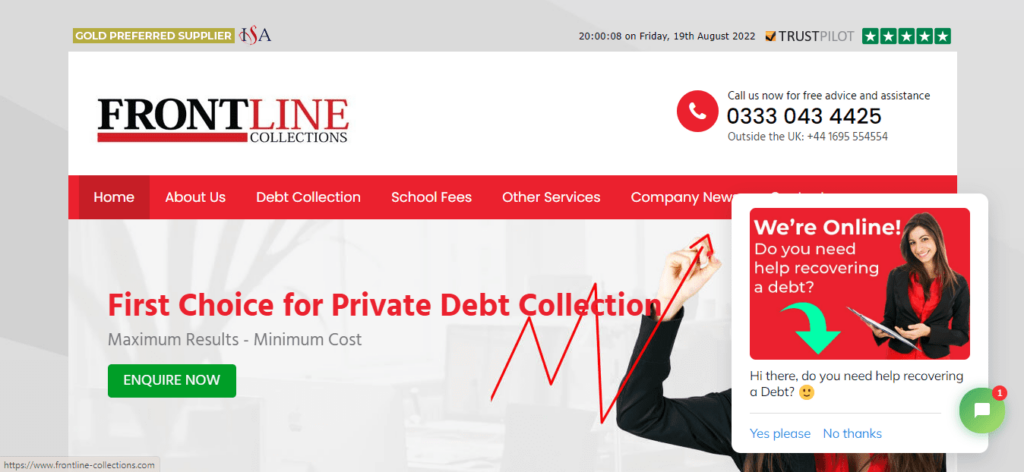 Frontline Collections Homepage
