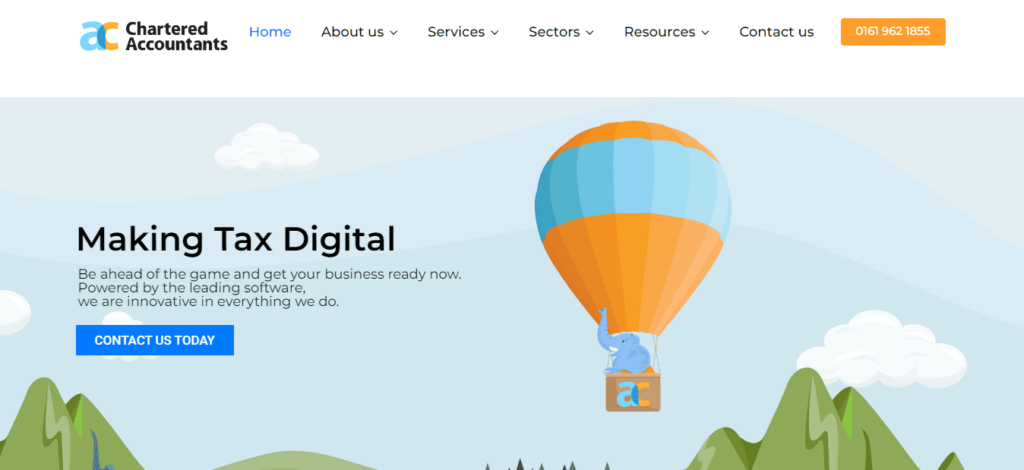 A&C Chartered Accountants Manchester Homepage