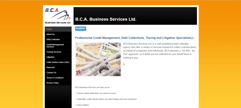B.C.A. Business Services Ltd Homepage