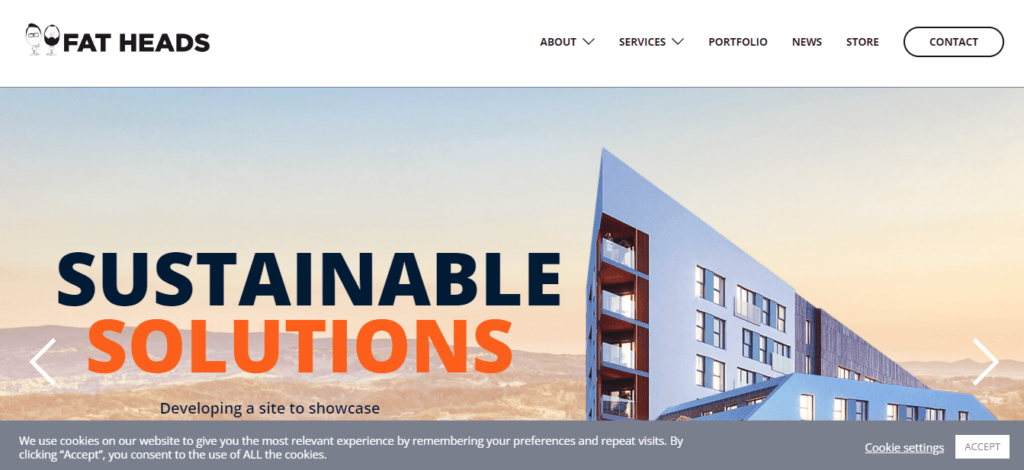 Fat Heads Creative Studio Homepage