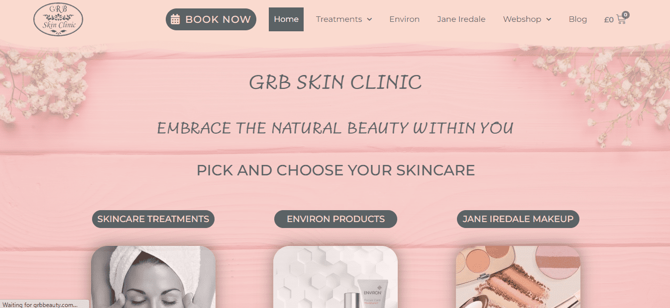 GRB Skin Clinic Homepage