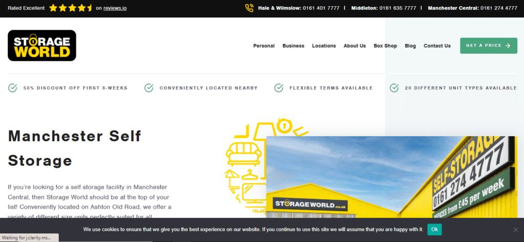 Storage World Self Storage Homepage