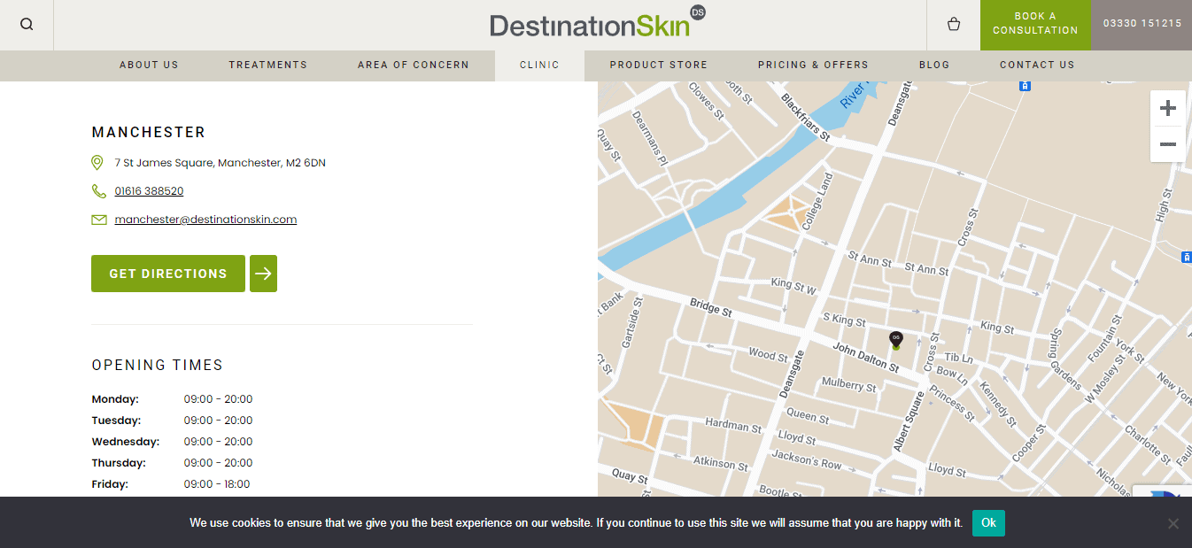 DestinationSkin Homepage