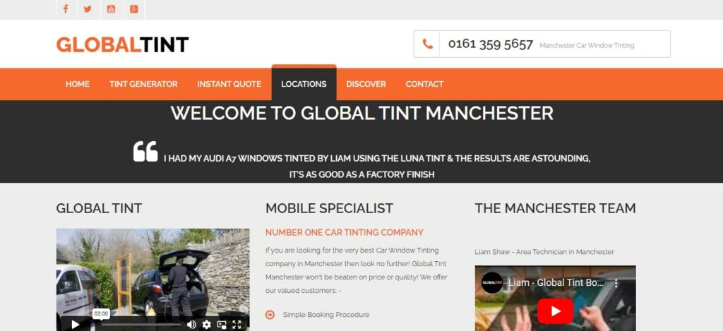 Global Tint' Homepage