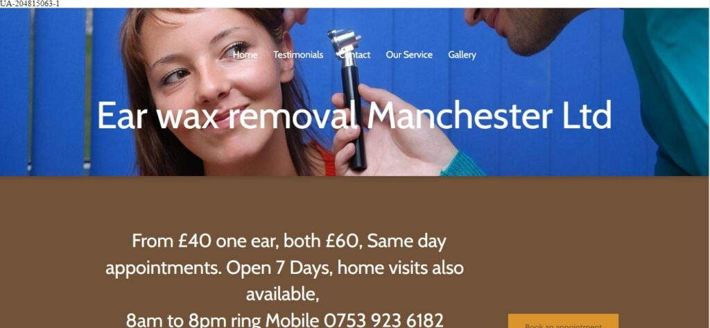 Ear Wax Removal Manchester