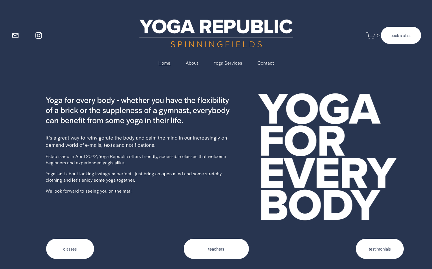 Yoga Republic's Banner