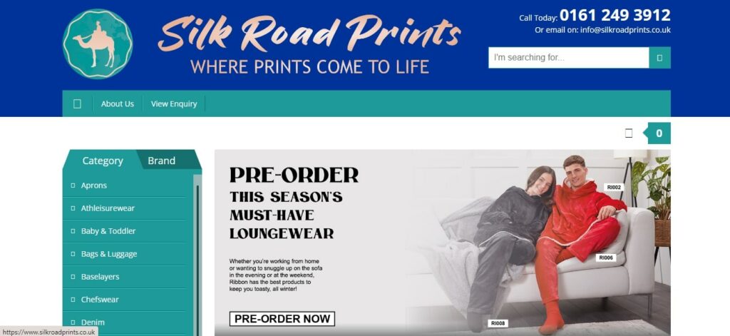 Silk Road Prints Homepage