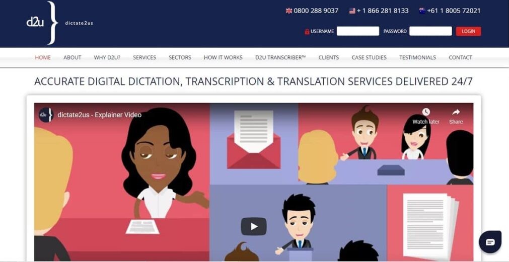 dictate2us Limited's Homepage