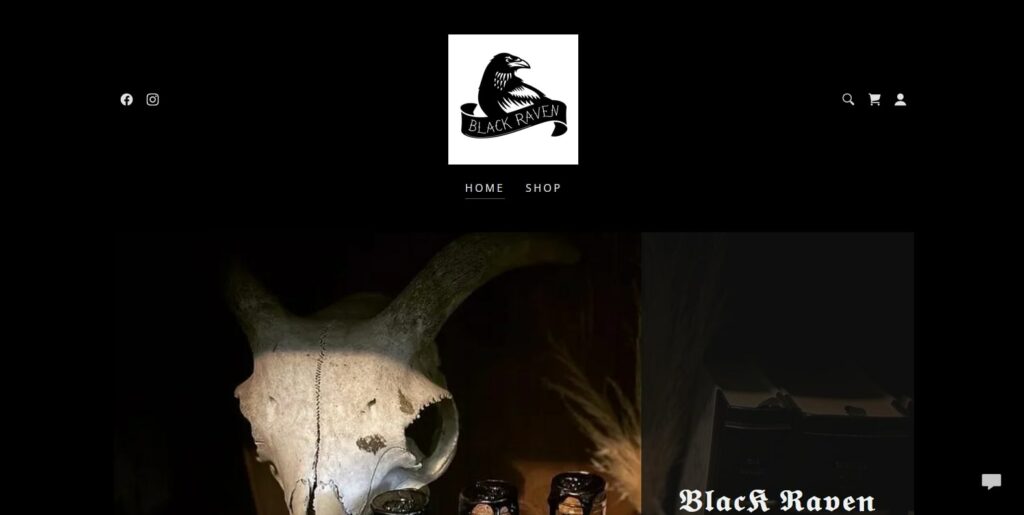 Black Raven Flowers and Curiosities' Homepage