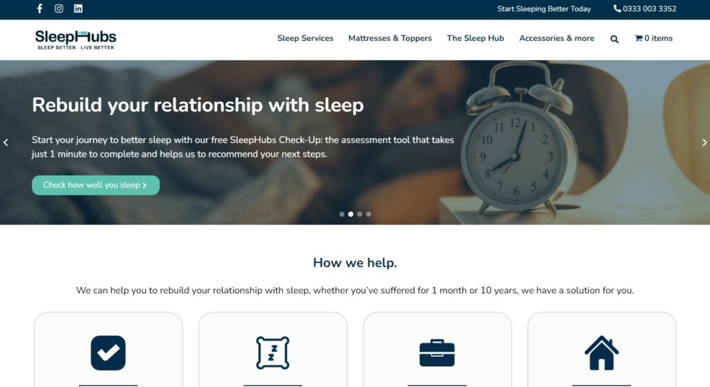 SleepHubs Ltd Homepage