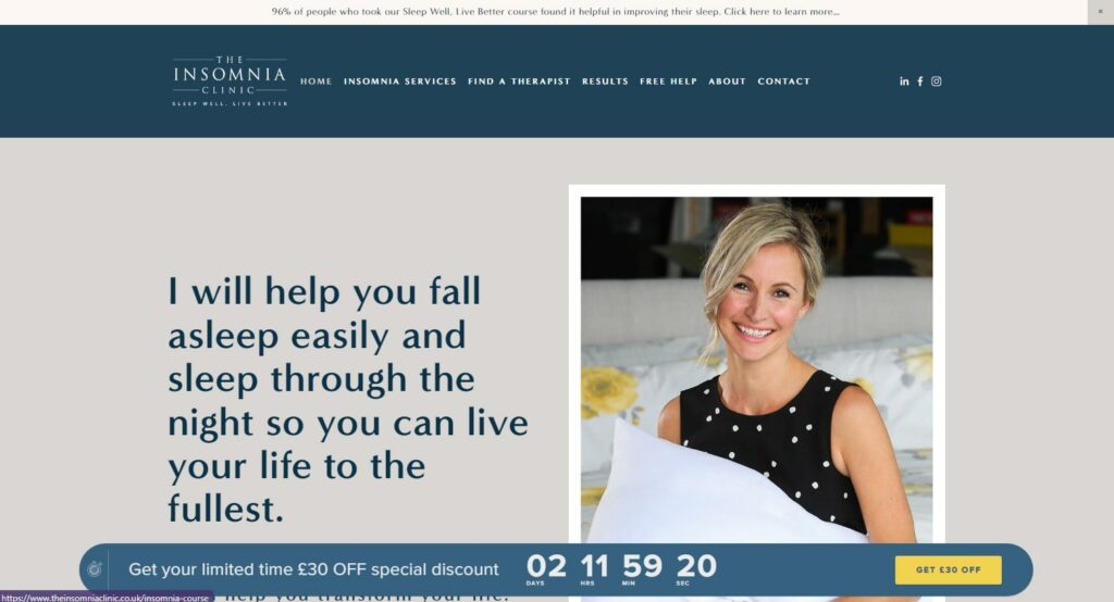 The Insomnia Clinic's Homepage