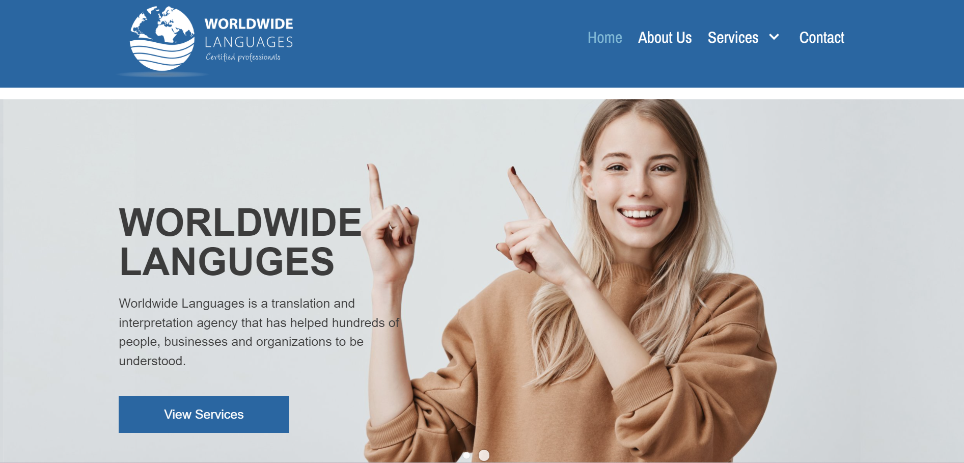 worldwide languages homepage
