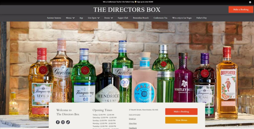 Director’s Box's Homepage