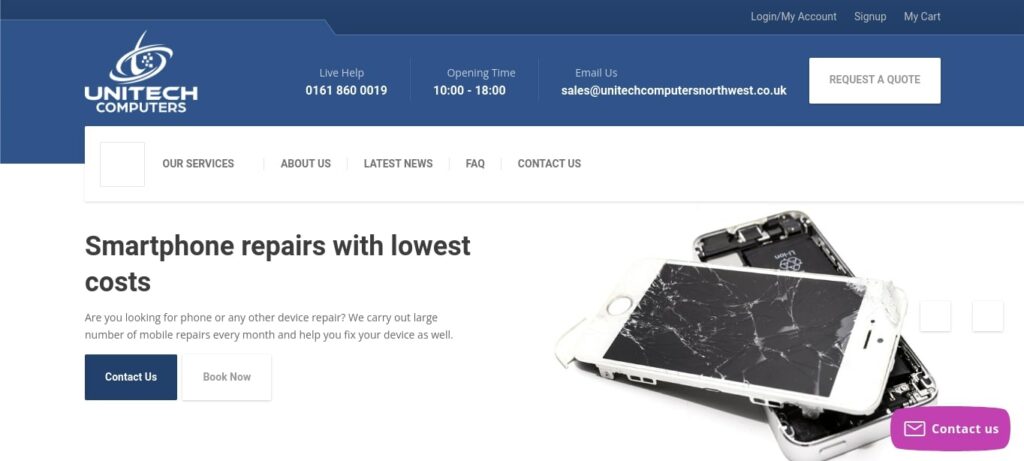 UniTech Computers (NW) Ltd Homepage