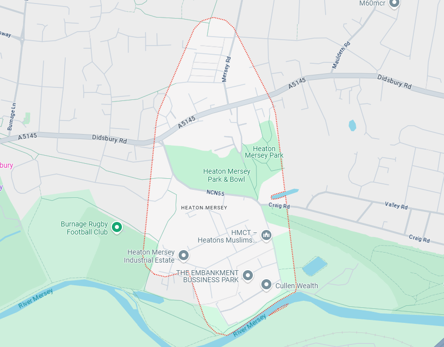 heaton-mersey-map