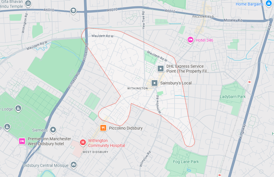 withington-manchester-map