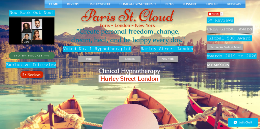 Paris St. Cloud - Clinical Hypnotherapy homepage
