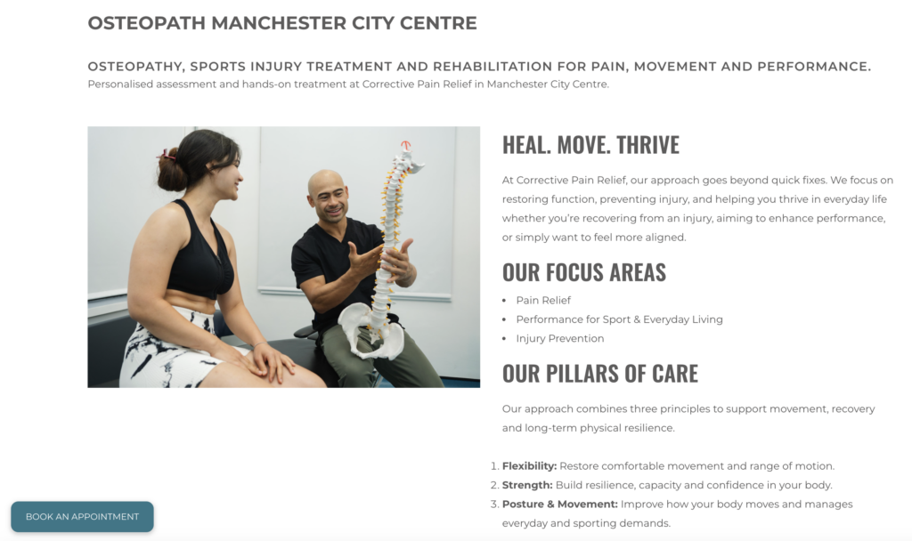 Corrective Pain Relief - Home Page