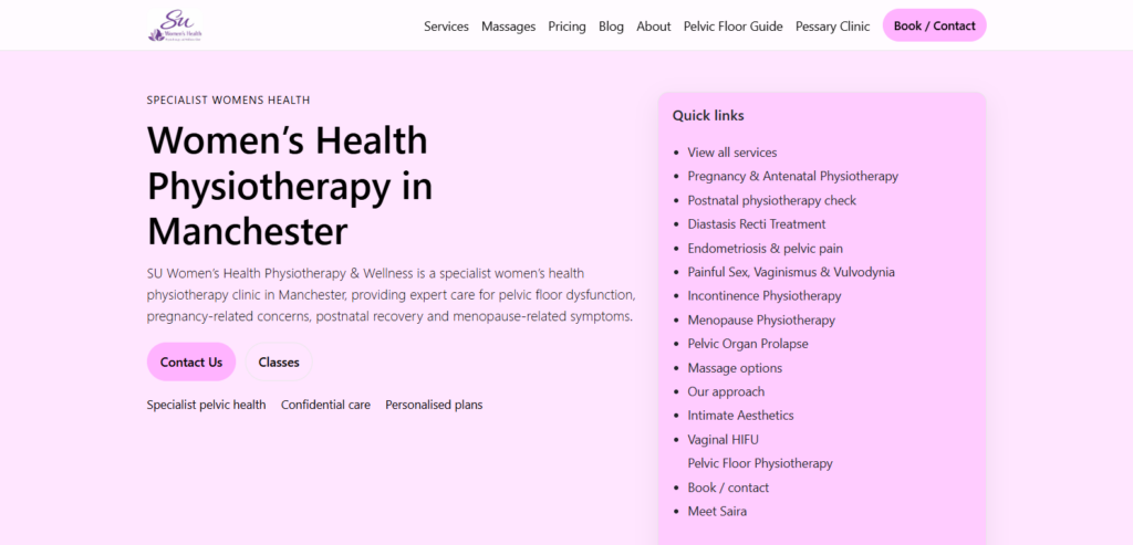SU Women’s Health Physiotherapy & Wellness